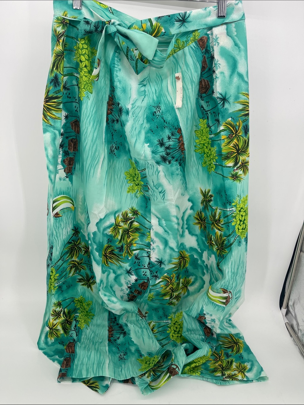 Pomare Hawaii Vintage Island Print Wrap Skirt Size Medium